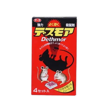 Viên diệt chuột Dethmor Nhật Bản hộp 4 vỉ ảnh 1
