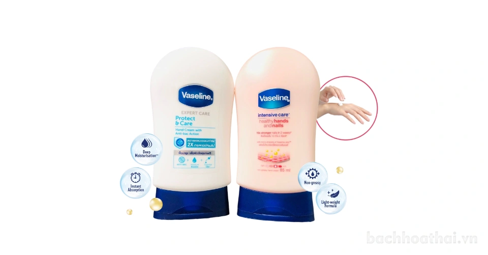 Dưỡng da tay Vaseline Healthy Hands and Nails