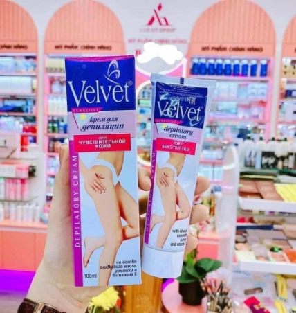 Kem tẩy lông Velvet Depilatory Cream Nga cho da nhạy cảm và vùng bikini ảnh 6