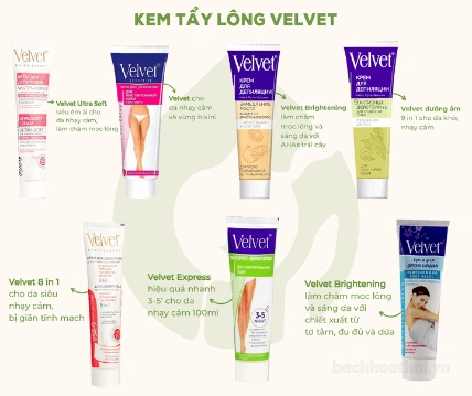 Kem tẩy lông Velvet Depilatory Cream Nga cho da nhạy cảm và vùng bikini ảnh 9