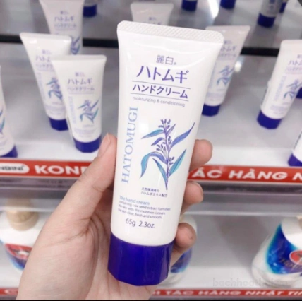 Kem dưỡng da tay hạt ý dĩ Hatomugi Hand Cream Nhật Bản ảnh 15