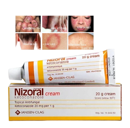 Thuốc trị nấm, ngứa, lang ben Nizo ral Cream Ketoconazole Thái Lan ảnh 1