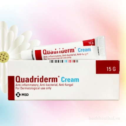 Kem bôi nấm ngứa vẩy nến viêm da Quadriderm Cream 5G ảnh 3