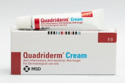 Kem bôi nấm ngứa vẩy nến viêm da Quadriderm Cream 5G ảnh 4