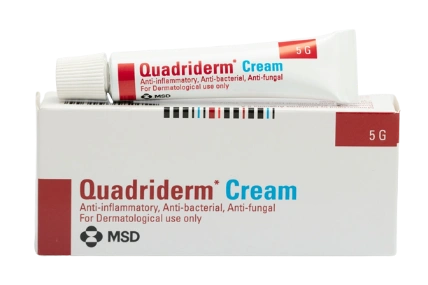 Kem bôi nấm ngứa vẩy nến viêm da Quadriderm Cream 5G ảnh 1