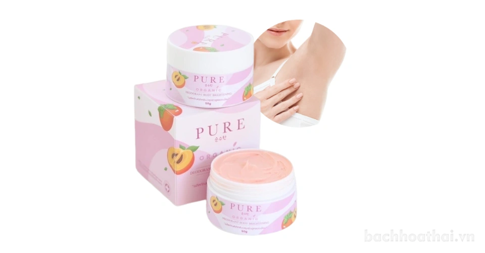 Kem trị thâm khử mùi PURE Organic Deodorant Body Brightening