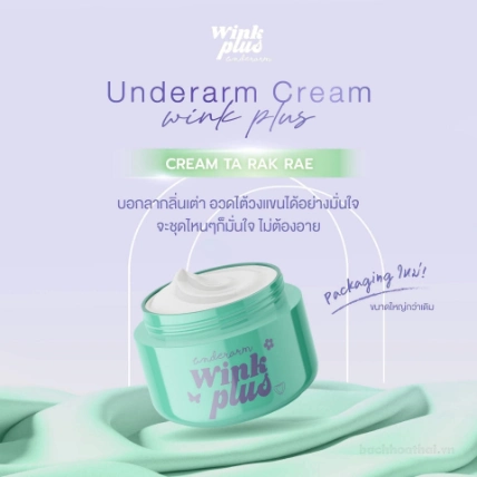 Kem loại bỏ thâm nách Underarm Wink Plus Cream Ta Rak Rae hũ 10gr ảnh 14