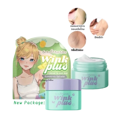 Kem loại bỏ thâm nách Underarm Wink Plus Cream Ta Rak Rae hũ 10gr ảnh 1