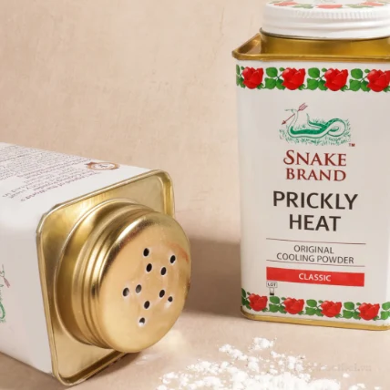 Phấn lạnh Snake Brand Prickly Heat Cooling Powder Thái Lan 140g  ảnh 6