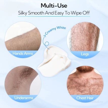 Set kem tẩy lông và dưỡng ẩm và phục hồi da Lanbena Hair Removal Cream Set ảnh 8