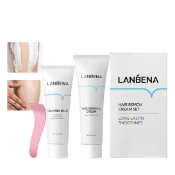 Ảnh sản phẩm Set kem tẩy lông và dưỡng ẩm và phục hồi da Lanbena Hair Removal Cream Set 1