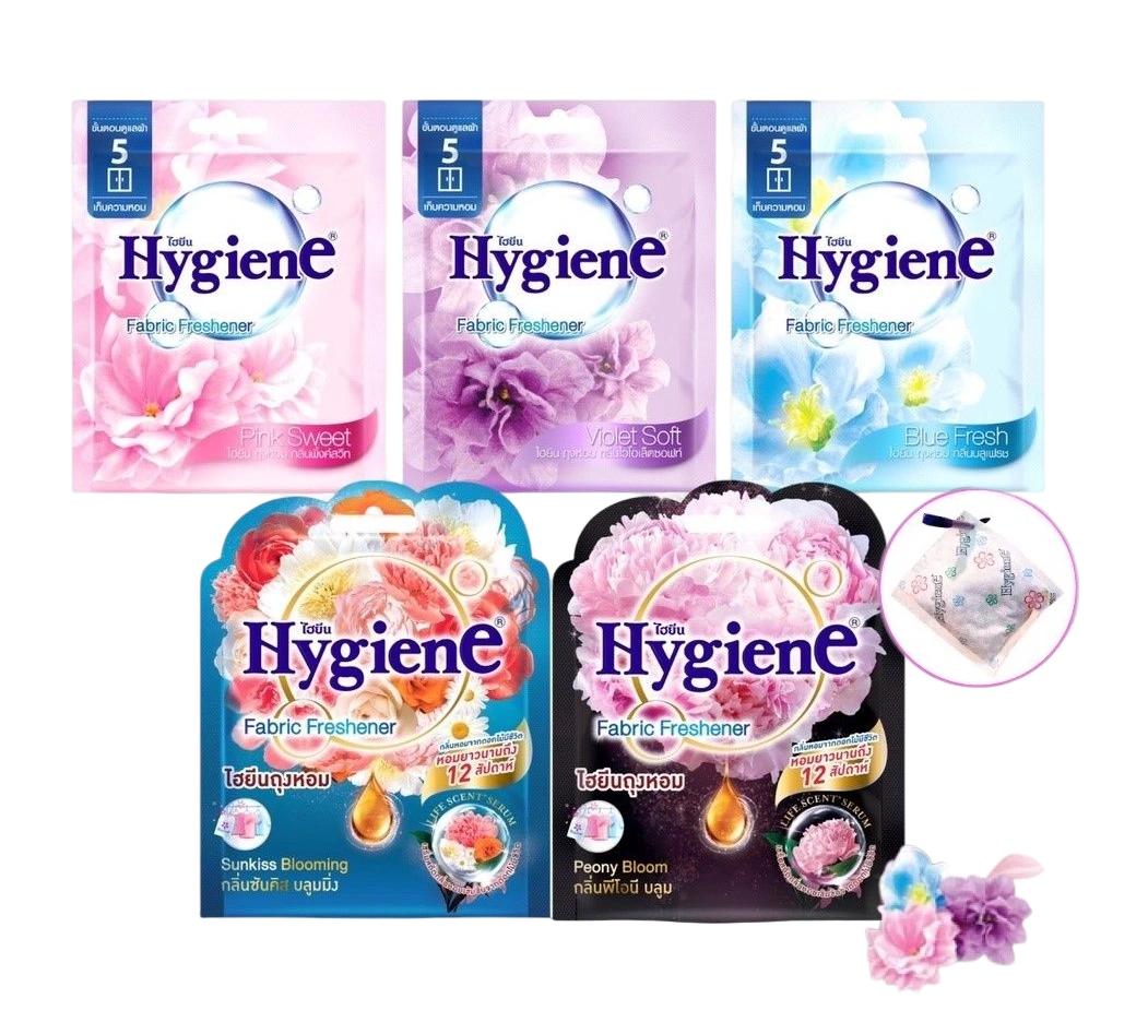 Túi thơm hương hoa đậm đặc Hygiene Fabric Freshener Thái Lan