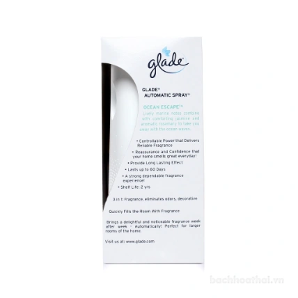 Máy xịt thơm phòng tự động kèm lõi tình dầu thơm 269ml Glade Automatic Spray ảnh 4