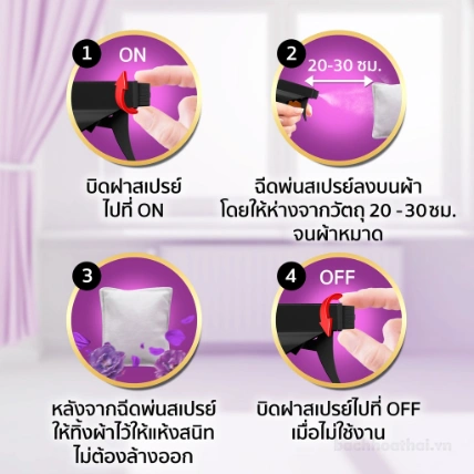 Xịt khô diệt khuẩn 99,9% cho sofa vải hương nước hoa Downy Thái Lan  ảnh 13