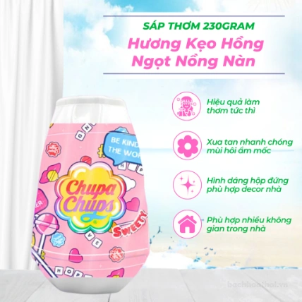 Sáp thơm phòng Gel Air Freshener Chupa Chups hương trái cây size lớn 230g ảnh 15