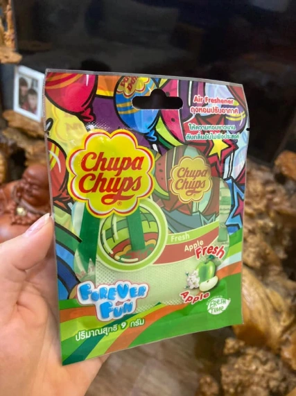 Túi thơm Chupa Chups Air Freshener Thái Lan hương kẹo trái cây (đủ 2 mùi) ảnh 4