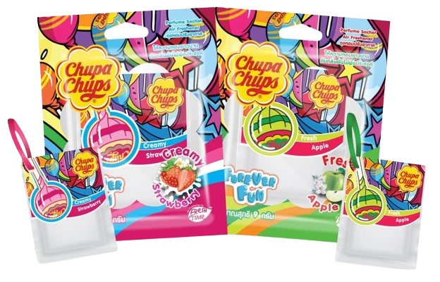 Túi thơm Chupa Chups Air Freshener Thái Lan hương kẹo trái cây (đủ 2 mùi)