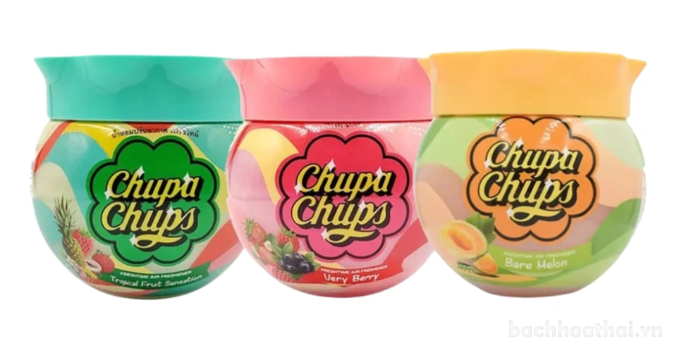 Sáp thơm phòng Solid Air Fresher Chupa Chups hương trái cây 155gr