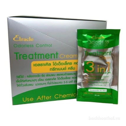 Kem ủ tóc khử mùi dưỡng tóc chống UV Elracle Odourless Control Treatment Cream 3 In 1 ảnh 3