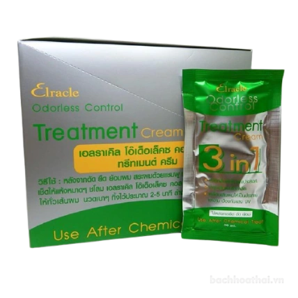 Kem ủ tóc khử mùi dưỡng tóc chống UV Elracle Odourless Control Treatment Cream 3 In 1 ảnh 1