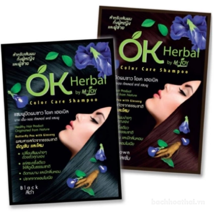 Dầu gội nhuộm màu tóc thảo dược OK Herbal Color Care Shampoo ảnh 12