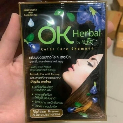 Dầu gội nhuộm màu tóc thảo dược OK Herbal Color Care Shampoo ảnh 8