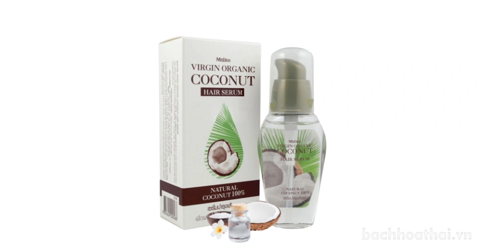 Serum dưỡng tóc tinh chất dầu dừa hữu cơ Mistine Virgin Organic Coconut