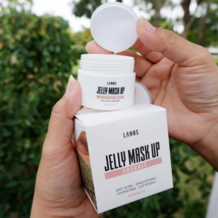 Mặt nạ thạch hữu cơ phục hồi da tổn thương do mụn Lanos Jelly Mask up Organic Thái Lan ảnh 14
