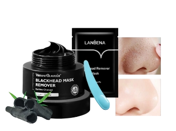 Ảnh sản phẩm Mặt nạ lột mụn chiết xuất than tre, bùn khoáng Vibrant Glamour Blackhead Remover Mask 1