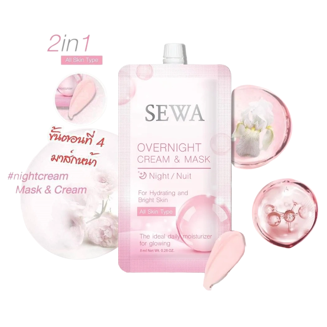 Mặt nạ dưỡng da ban đêm Sewa Overnight Cream & Mask nuôi dưỡng và giải quyết vấn đề lão hóa da