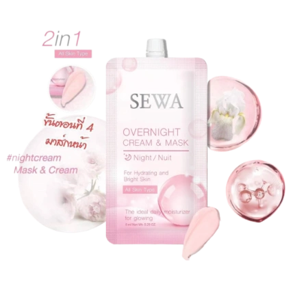 Mặt nạ dưỡng da ban đêm Sewa Overnight Cream & Mask nuôi dưỡng và giải quyết vấn đề lão hóa da ảnh 1