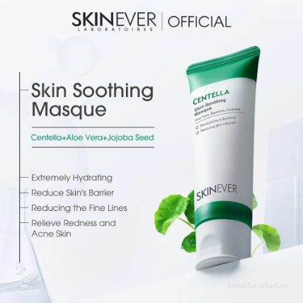 Mặt nạ rau má dưỡng ẩm, phục hồi da SKINEVER Centella Skin Soothing Masque  ảnh 2