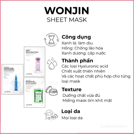 Mặt nạ Wonjin Effect chính hãng dưỡng sáng, cấp ẩm, phục hồi và trẻ hóa da  ảnh 7