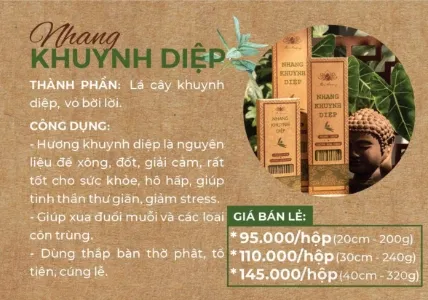 Nhang sạch thảo mộc không hóa chất từ thân, lá cây  Mộc Hương  ảnh 11