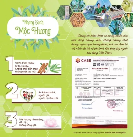 Nhang sạch thảo mộc không hóa chất từ thân, lá cây  Mộc Hương  ảnh 18