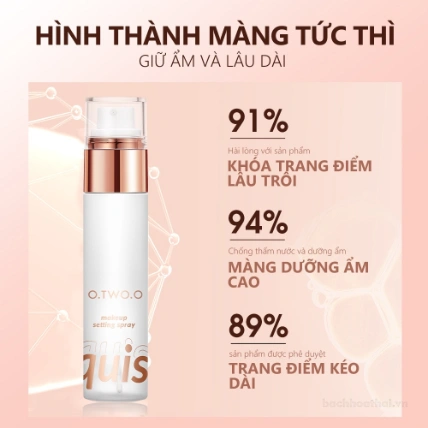 Xịt khóa lớp trang điểm O.TWO.O Fine Mist Makeup Setting Spray ảnh 5