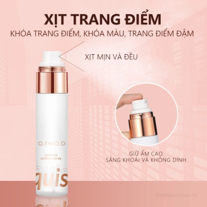 Xịt khóa lớp trang điểm O.TWO.O Fine Mist Makeup Setting Spray ảnh 2