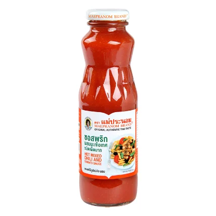 Tương ớt Maepranom Hot Mixed Chilli And Tomato Sauce ảnh 5