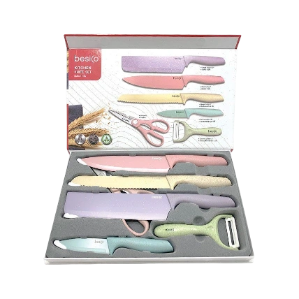 Bộ dao làm bếp đa năng 6 món Besico Kitchen Knife Set Thái Lan ảnh 1