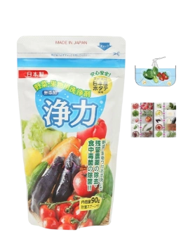 Bột rửa rau củ thực phẩm loại bỏ tồn dư hóa chất Jyoriki chiết xuất 100% vỏ sò điệp