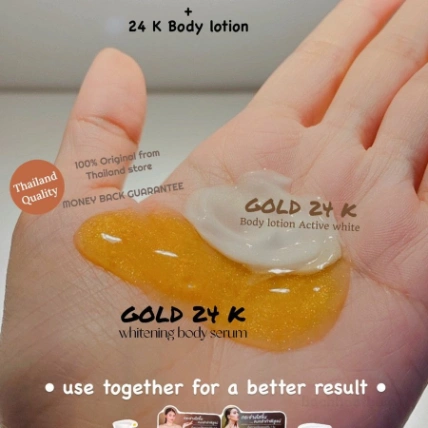 Serum dưỡng thể trắng da Gold 24K Whitening Body Serum 500ml Thái Lan ảnh 8