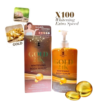Ảnh sản phẩm Serum dưỡng thể trắng da Gold 24K Whitening Body Serum 500ml Thái Lan 1
