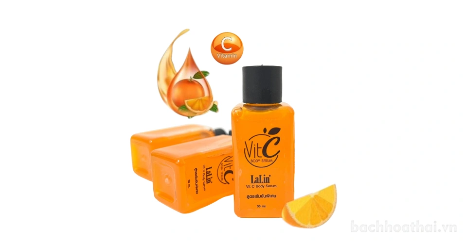 Kích trắng toàn thân Lalin Vit C Body Serum 30ml