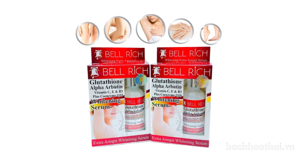 Bell Rich whitening x10 serum giảm thâm và khử mùi