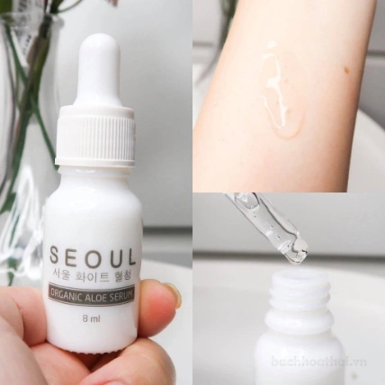 Kem serum tinh chất nha đam, ốc sên dưỡng ẩm trắng da Seoul Moist White Cream ảnh 4