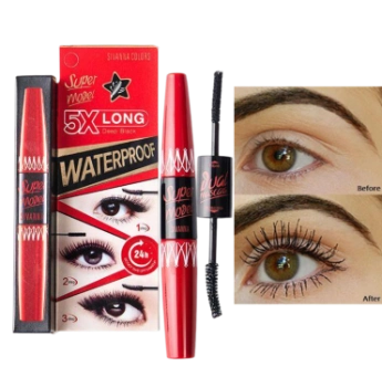 Ảnh sản phẩm Mascara sợi carbon nối dài mi 5 lần Sivanna Super Model 5X Long Waterproof HF893 1