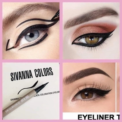 Kẻ mắt nước Cool Black Coloration Eyeliner SIVANNA COLORS HF914 Thái Lan  ảnh 11
