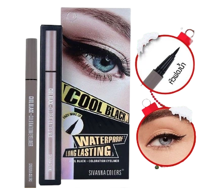 Kẻ mắt nước Cool Black Coloration Eyeliner SIVANNA COLORS HF914 Thái Lan  ảnh 1