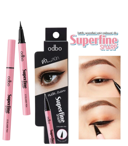 Kẻ mắt dạng nước không trôi Odbo Superfine Sharp Eyeliner siêu mảnh Thái Lan ảnh 1