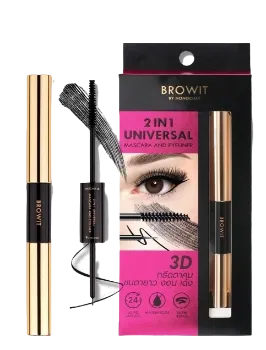 Ảnh sản phẩm Chuốt mi, kẻ mắt hai đầu Browit by Nongchat 2 in 1 Universal Mascara and Eyeliner 1